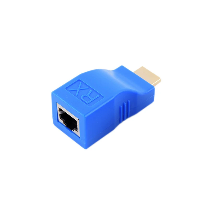 HDTV Extender 4k RJ45 Ports LAN Network HDTV Extension up to 30m Over CAT5e / 6 UTP LAN Ethernet Cable for HDTV HDPC - ANKUX.COM