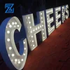 Waterproof led free standing stage make a proposal marriage background letter alphabet light for renting out