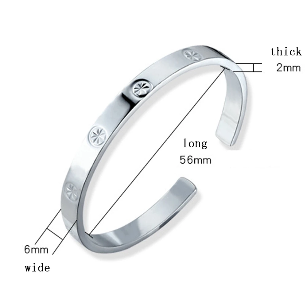 925 Sterling Silver 999 Silver Bracelet 