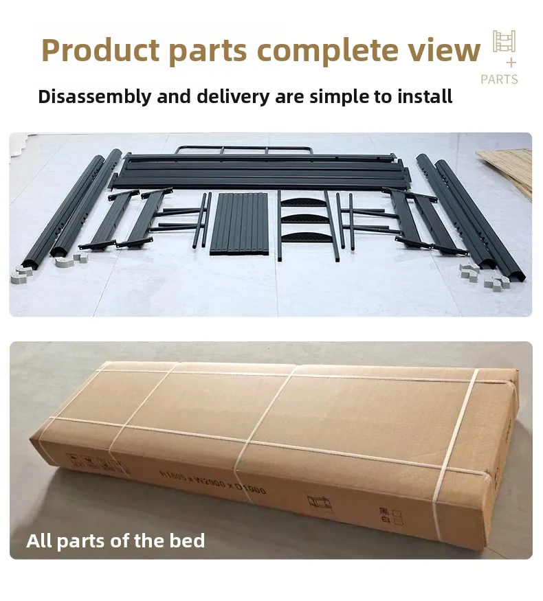 product durable metal bunk bed with ladder soft modern design for school dormitory or home use budget friendly option-16