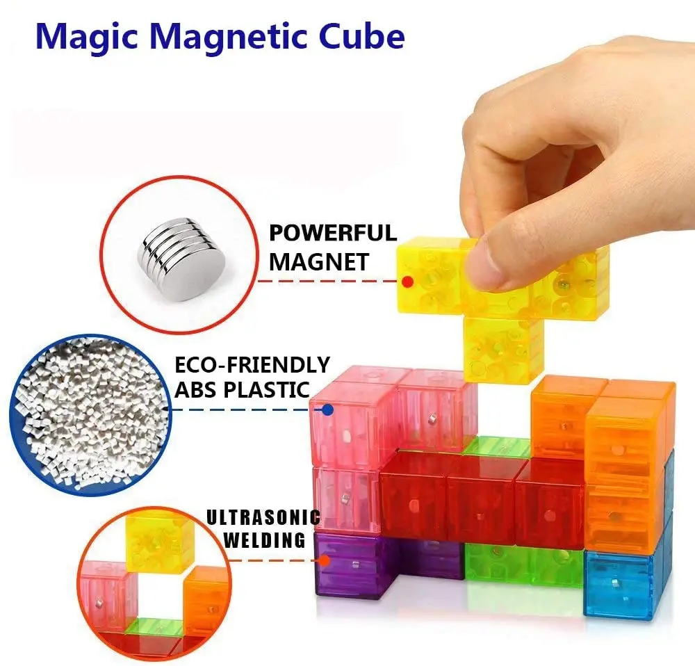 Magic magnetic cube