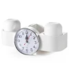 Multi-function clock toothbrush shelf shelf toilet wall suction cup toothpaste tooth set box