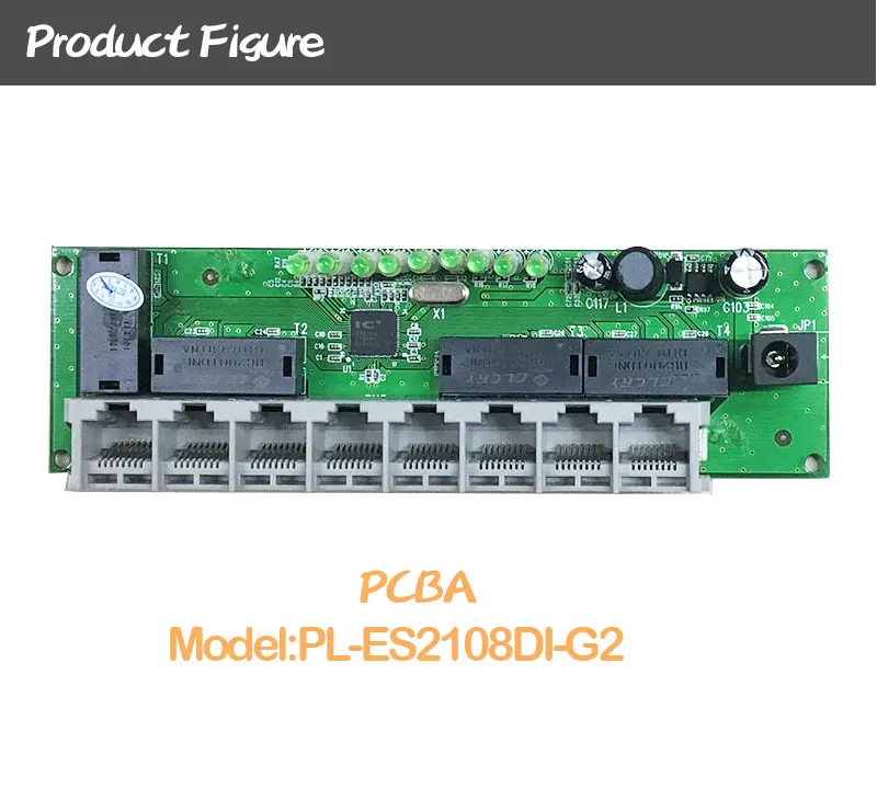 8port Fast Network Switch Hub Module Rj45 90 Or 180 Degree Utp