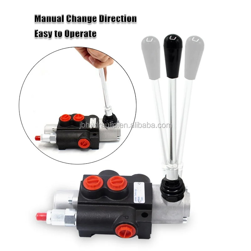 Junbao P40 Series Hydraulic Monoblock Directional Manual Control Valve