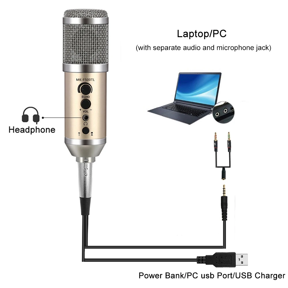 Professional Electret Recording Studio Usb Condenser Microphone Buy
