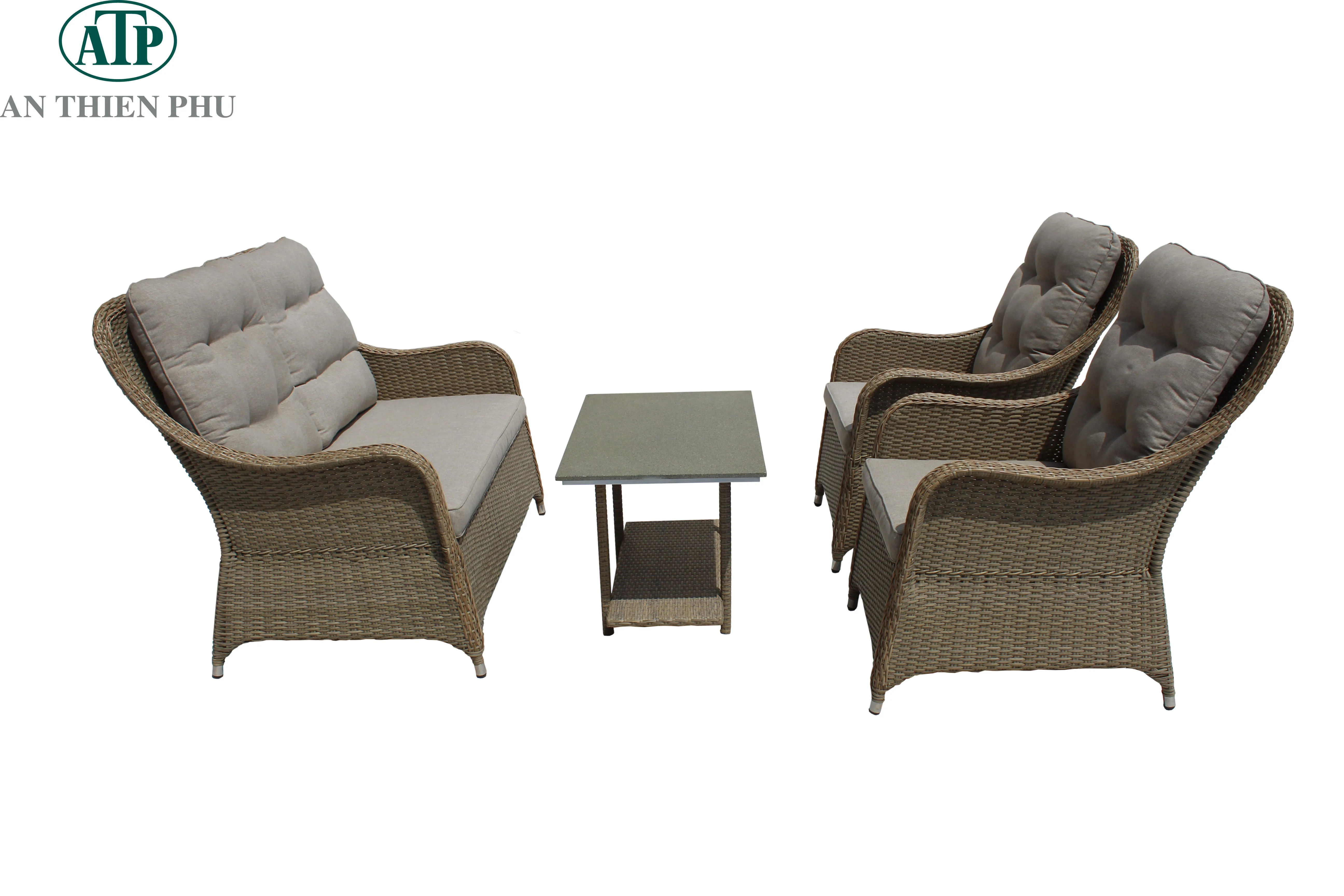 Oem Luxury Modern Outdoor Garden Rattan Sofa Set Furniture Factory