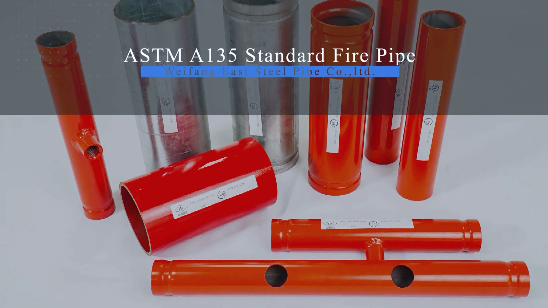 Factory Prices Ul&fm Certificate Red Painting Grooved Sleeved Astm ...