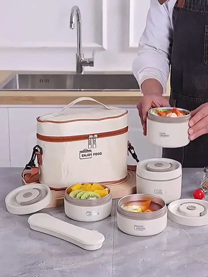 Microwave Portable Double Wall Vacuum Flask Thermos Water Bottle