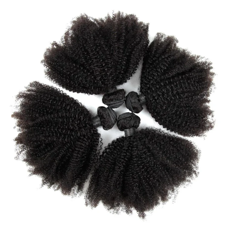 Lsy Mongolian Afro Kinky Curly Hair Bundles 4a 4b 4c Human Hair Bundles ...