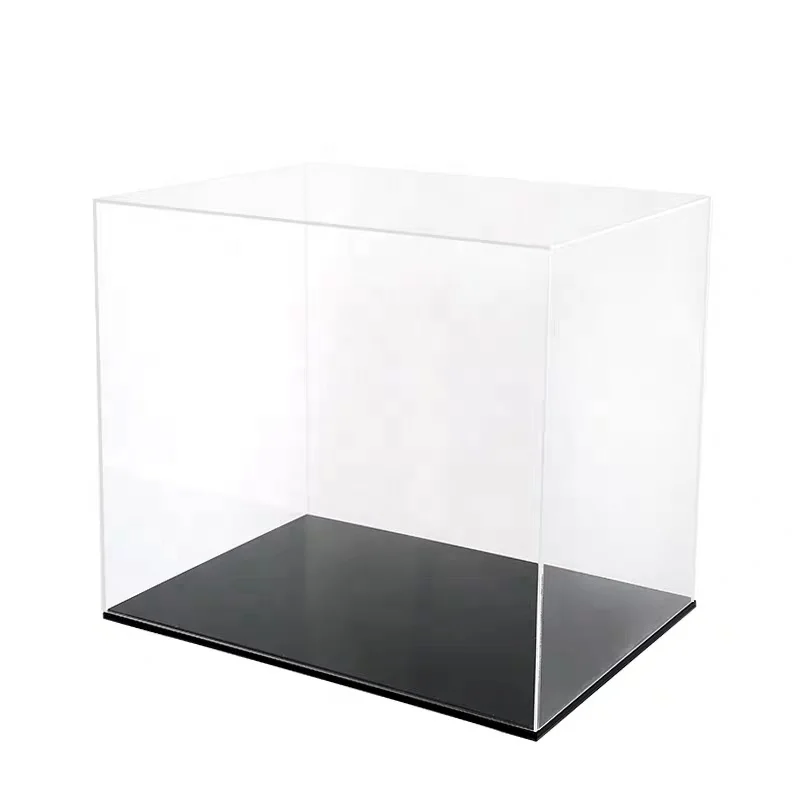 Colored Acrylic Cube Display Stand Square 5 Sided Box Perspex Tray ...