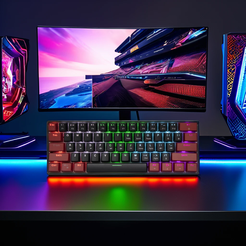 Jedel Retail KL68 Wired Mechanical Keyboard 68-Keys Computer Gaming ...