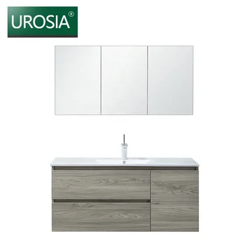 Modern Open Shelf 4 Foot Vanity Bathroom Mirror Cabinet With Leg Vanity Bathroom Mirror Cabinet