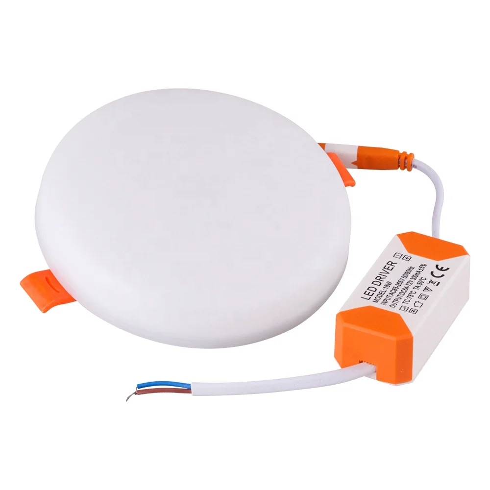 Factory Price Modern Indoor Home Frameless Concealed Round Recessed Led Ceiling Panel Light 18W