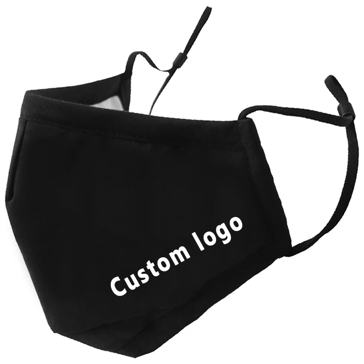 Wholesale Reusable Fabric Mask Custom Logo Print Customize Logo Face