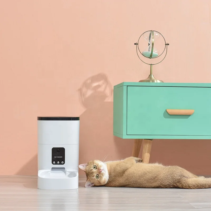 Original Factory Produce 6l Automatic Wifi Remote Smart Dog Food Treat