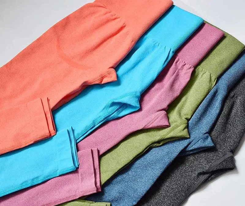 Solid color High Waist sport yoga pants women compression comfort Soft Butt Lift Seamless fitness apparel leggings