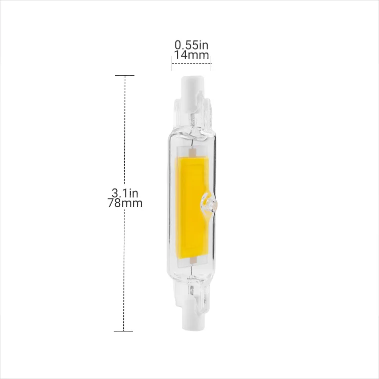 Slim R7S LED Bulb 78mm 4w AC 110-220V Replacing Halogen Lamp R7S Replacement LED RX7S Lamps