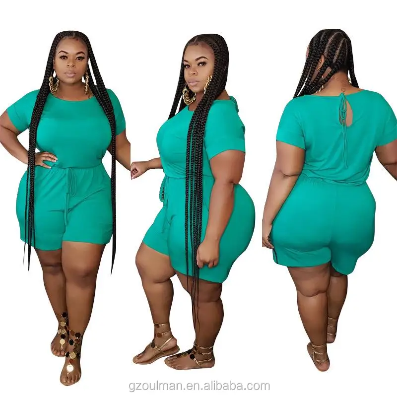 Omety Plus size women jumpsuits and rompers adult onesie plus size jumpsuits 5XL women's sexy big size clothes