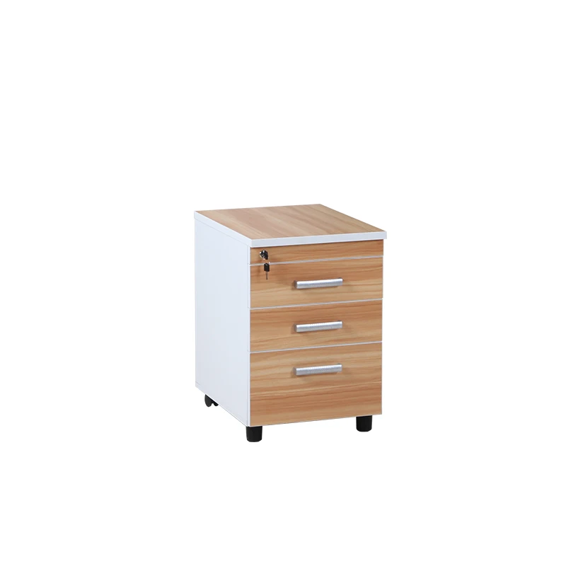 Locked Office Desk Side Cabine Three Drawers Movable Cabinet Buy