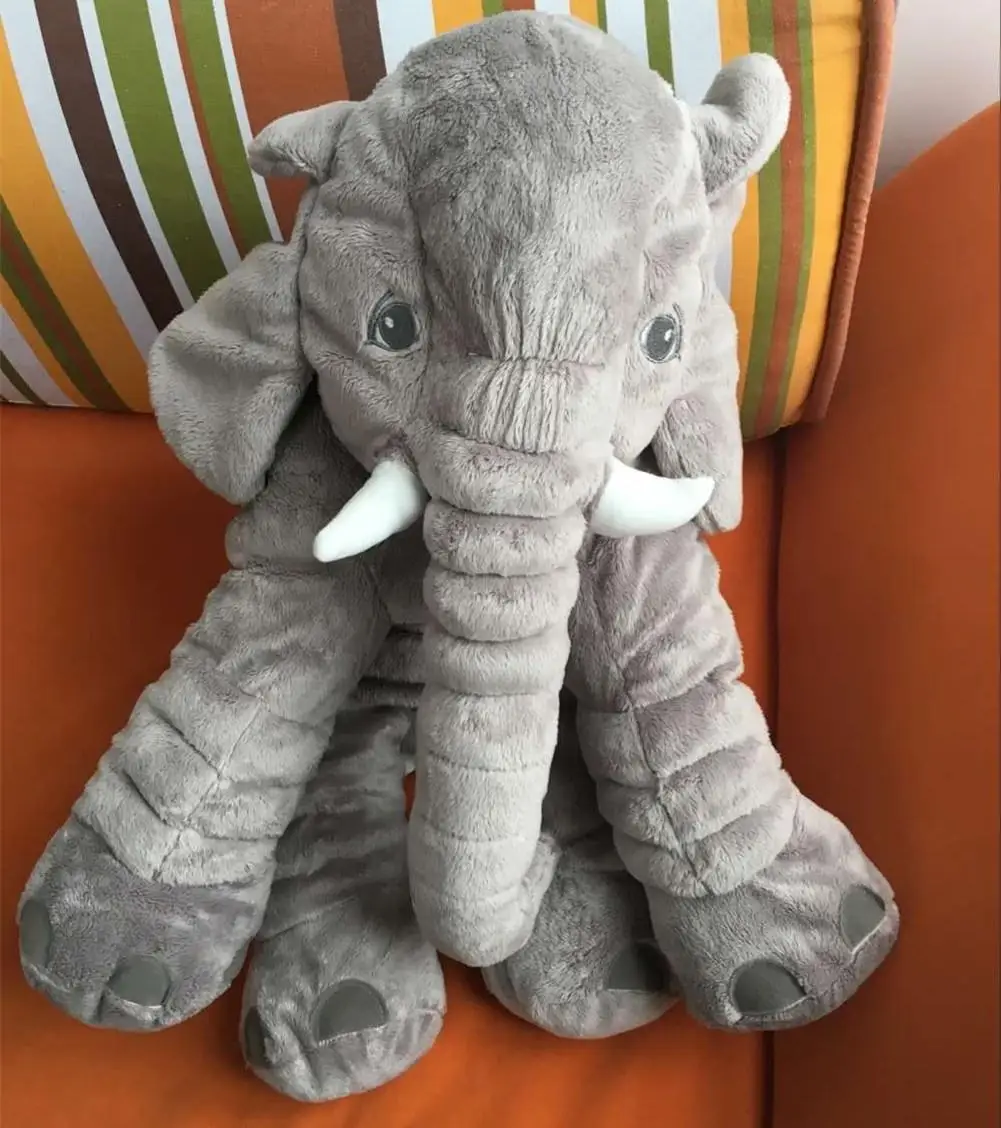 OEM soft cute pacify baby sleep doll Animal Pillow blanket Stuffed toys elephant plush toy