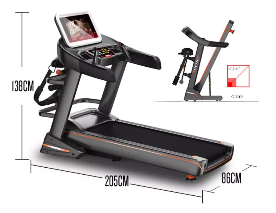Best Selling Gym Commercial Grade Treadmill Wide Runway Large Running Fitness Equipment