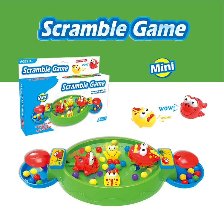 Scramble for peas children indoor games hungry crocodile and frog eat bean interactive board game toys