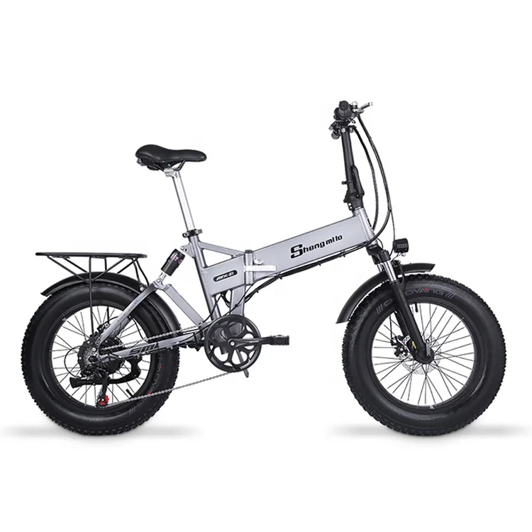 2023 Wholesale SHENGMILO Mx21 20Inch 48v 500w Foldable Electric Bicycle  Folding Electric Bike 13Ah City Ebike Fat tire E-Bike