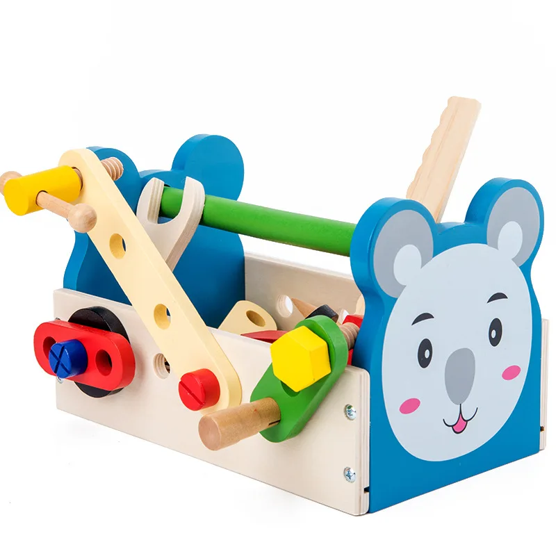 b toys wooden tool box