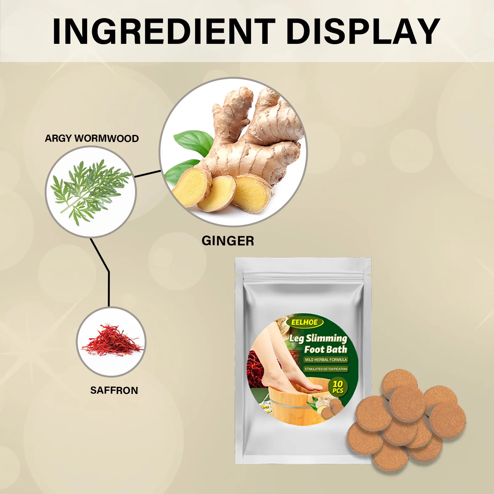 2022 New Arrival Eelhoe Leg Slimming Foot Bath Lympathic Ginger Foot Soak For Weight Loss Buy