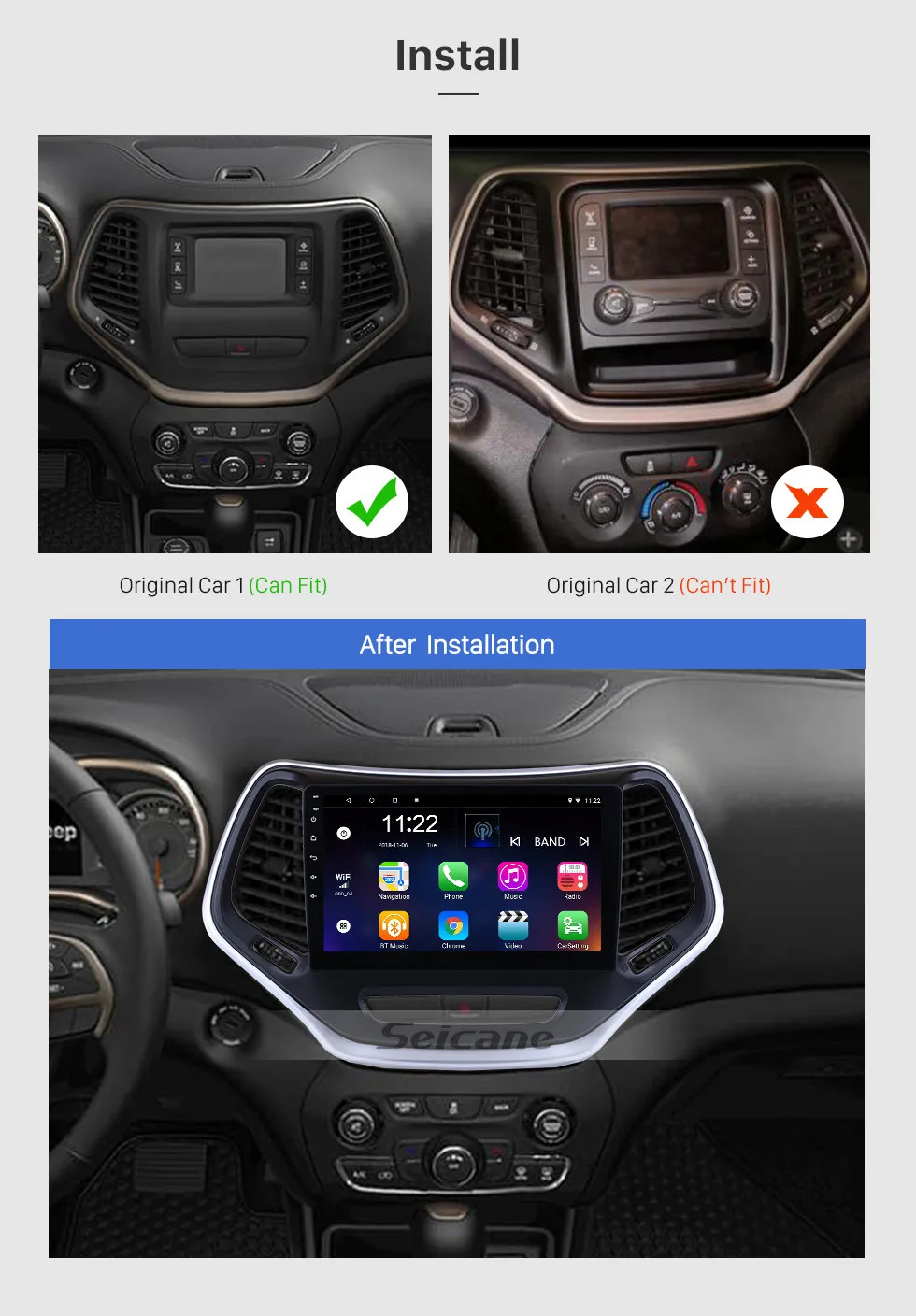 Car Stereo For Jeep Grand Cherokee 2016 
