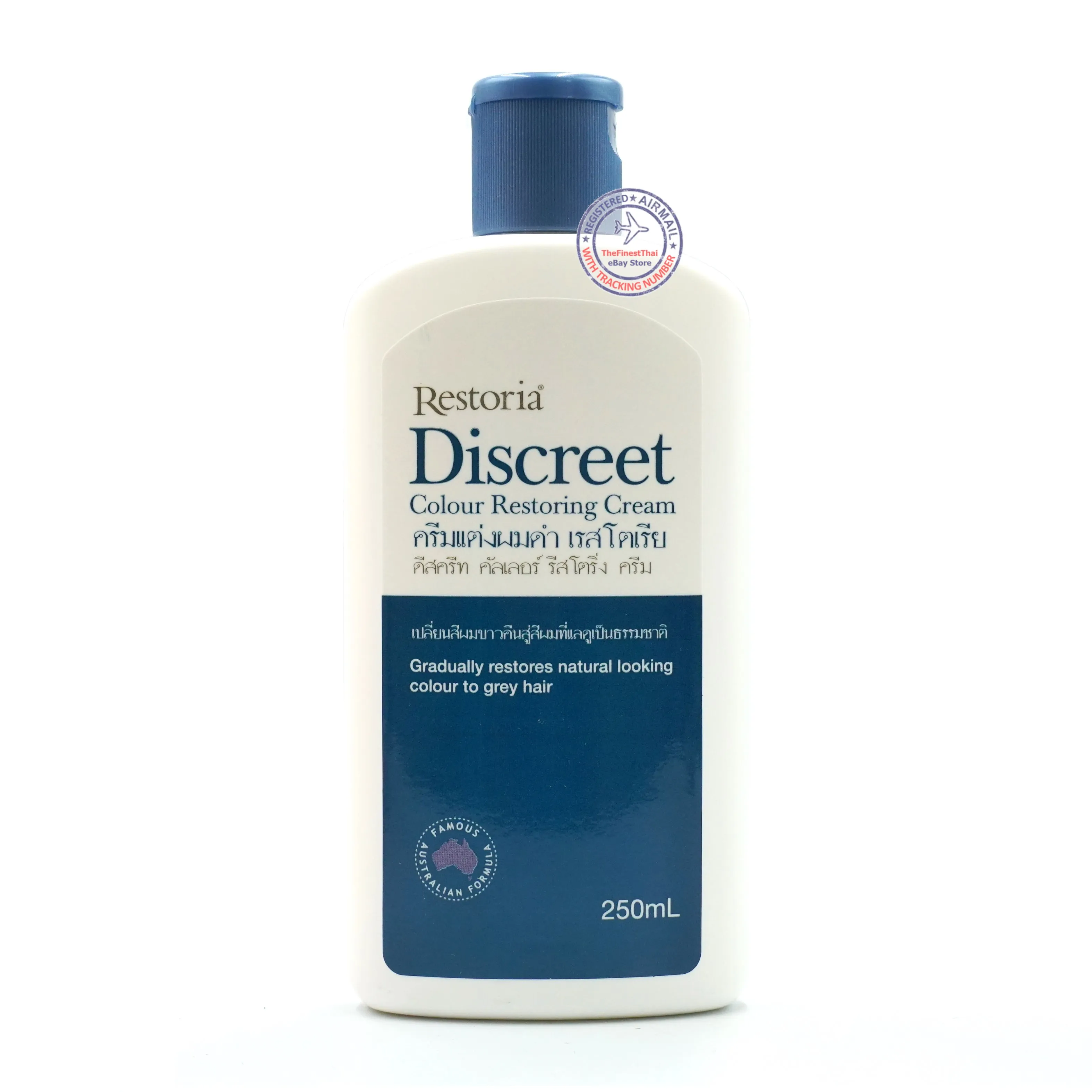 Restoria Discreet Hair Colour Restoring Cream 250ml Premium Quality