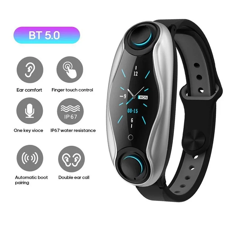 GOGU Fitness Watch Headset 2 In 1 Smart Bracelet Headphone Smartwatch Sports Earbuds I12 I7s I9s For Mobile Phone - ANKUX.COM