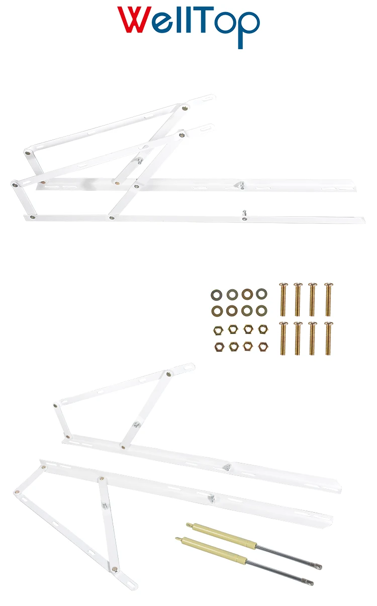 Heavy Duty Bed Hydraulic Lift Mechanism Gas Spring For Murphy Beds Vt