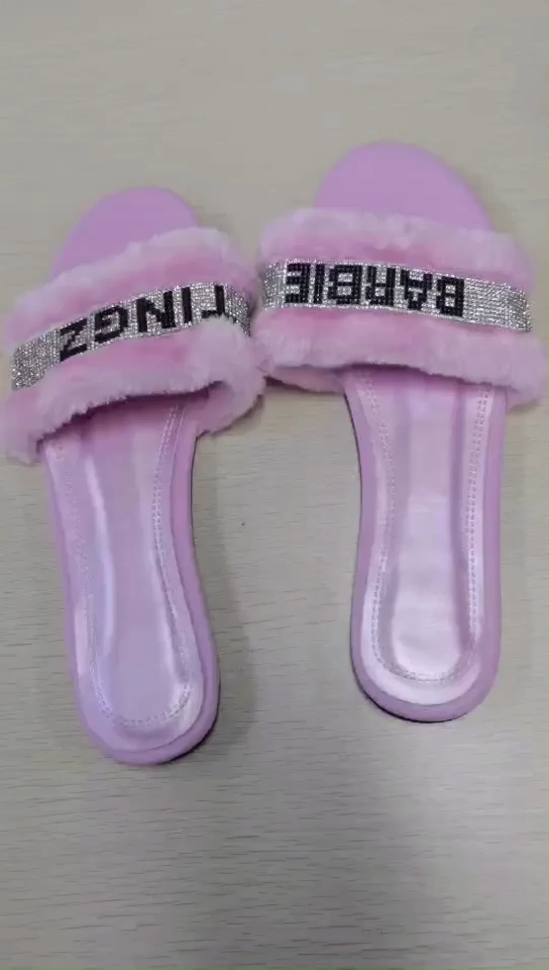 barbie slippers pink