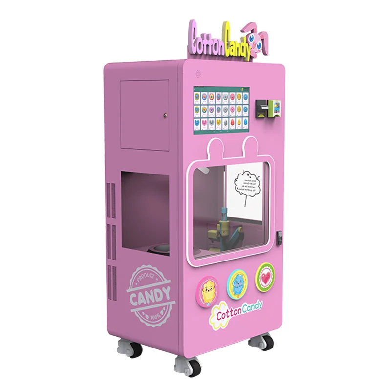 Fully Automatic Snack Vending Machine Candy Floss Machine Full ...