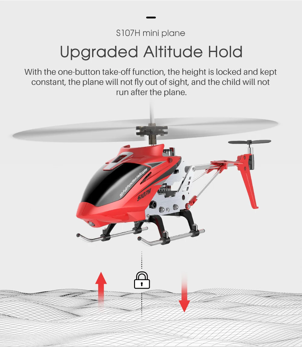 Xueren Syma S107h-e Rc Helicopter 3.5ch Rtf Remote Control Rc Toy Gift ...