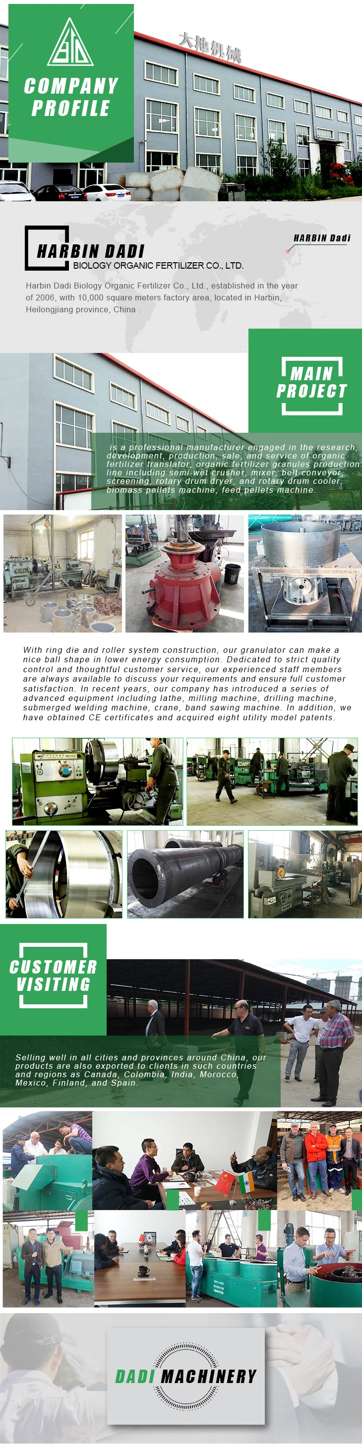 Organic Fertilizer Pelletizer Cow Manure Pelleting Equipment