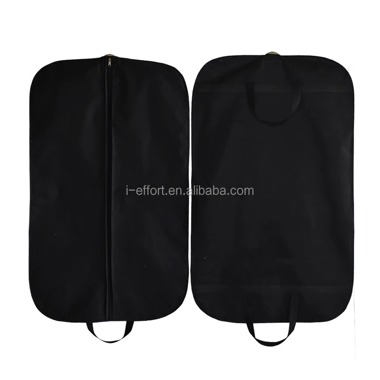Black Mens Garment Bag Short Suit Luggage Hanging Clothes Travel Bag
