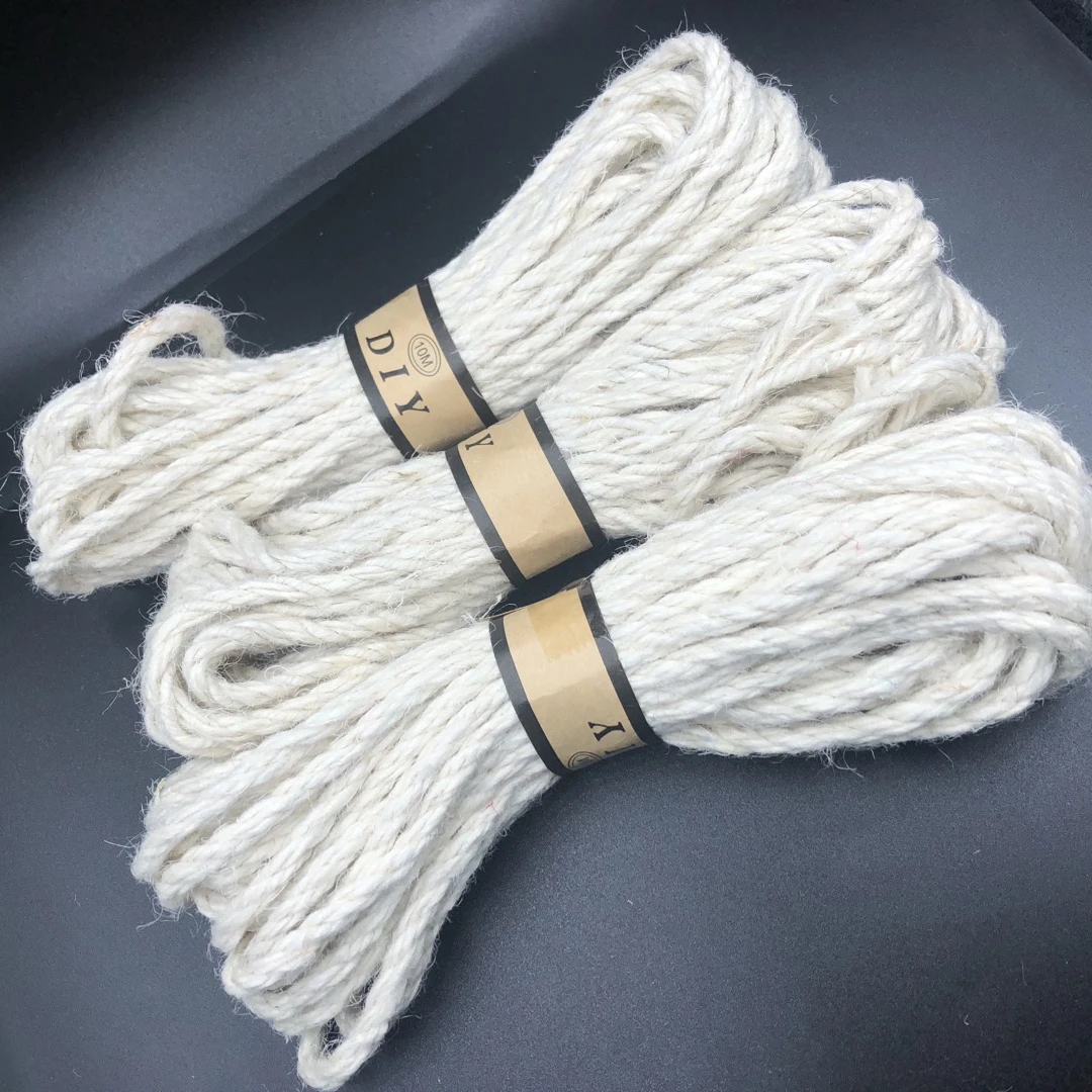 10mm wide hemp rope colorful jute twine hessian rope for
