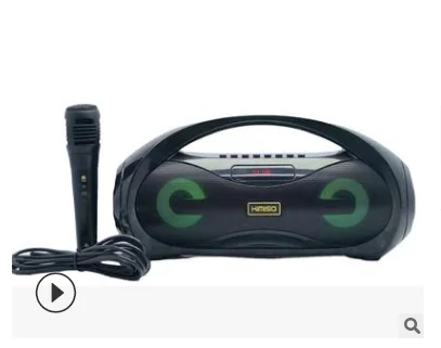 Outdoor Portable colorful Led speakers wholesale waterproof Wireless stereo bluetooth Speaker Outdoor With LED Light - ANKUX.COM