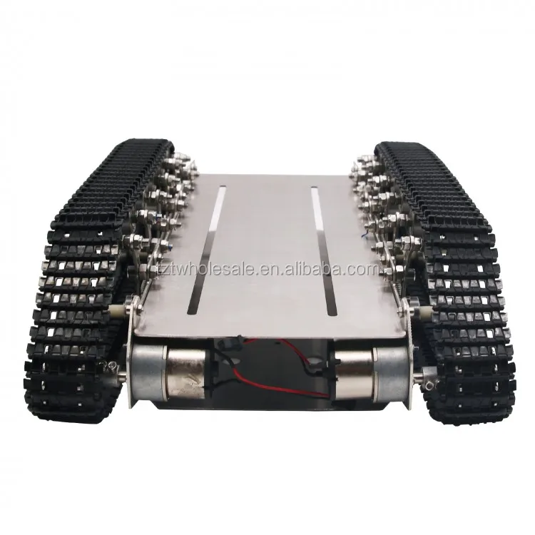 T600 Metal Truck Stainless Steel Body Intelligent Robot Chassis Plastic Pedrail 