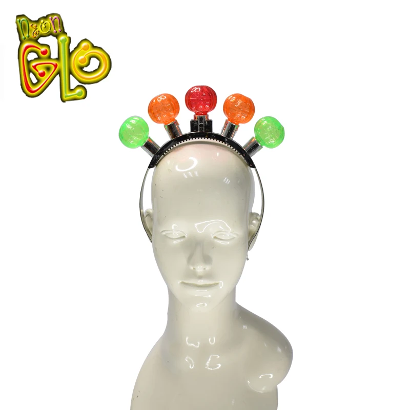 Christmas Flashing Hair Band Accessories Led Lighted Light Up Pumpkin Headbands