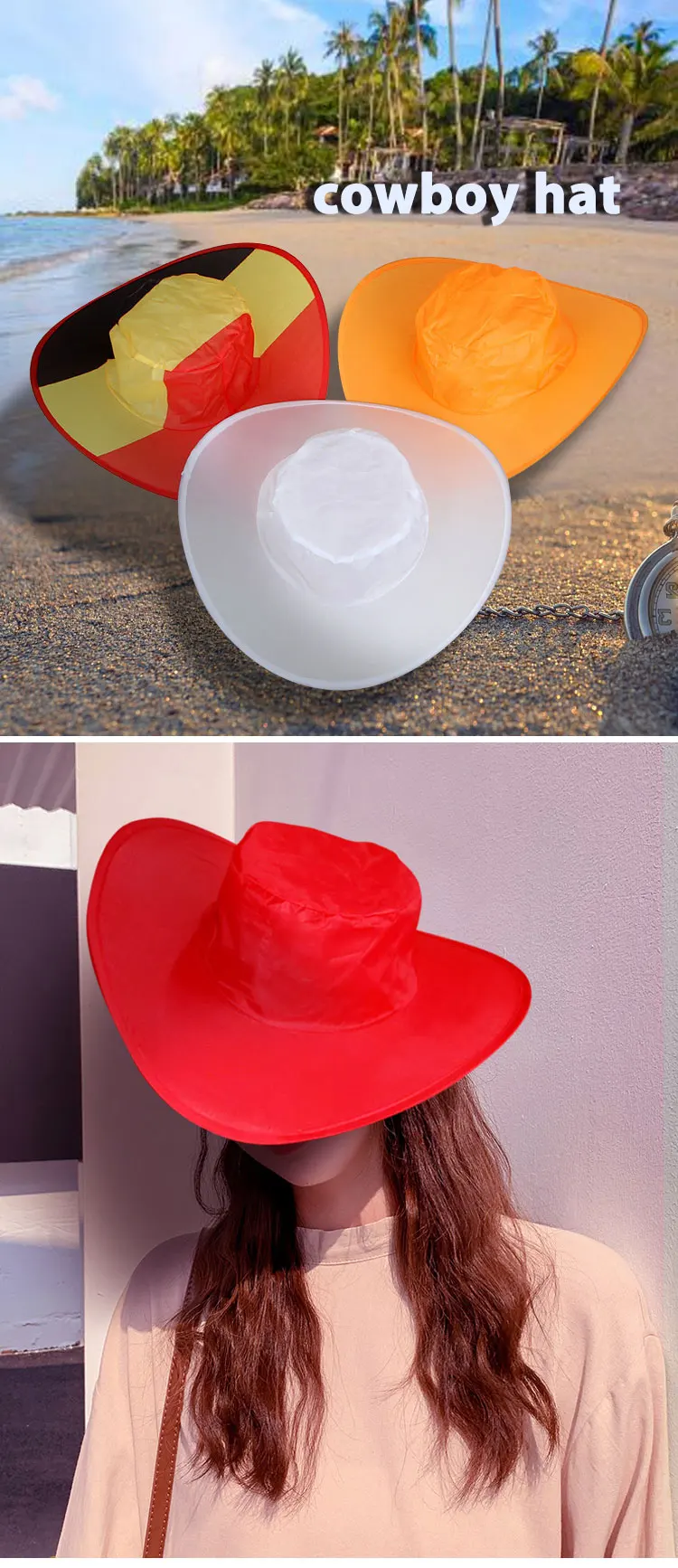 portable cowgirl hat