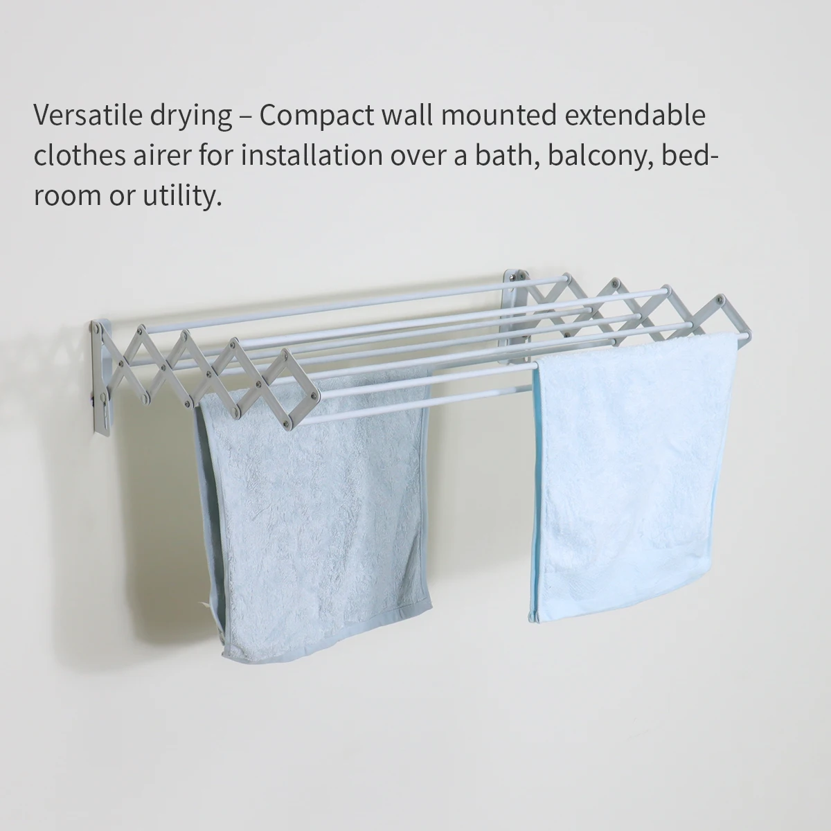 Wall Mounted Indoor Clothes Drying Rack Foldable Wall Drying Rack