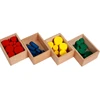 Amazon hot selling educational cylinder blocks brain memory training game wooden 10sizes cylinder teaching aids