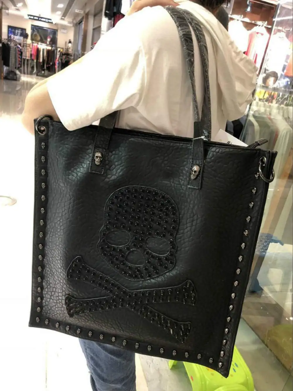 Women Large Retro Handbag Leather Shopping Bag Crossbody Shoulder Tote Satchel 