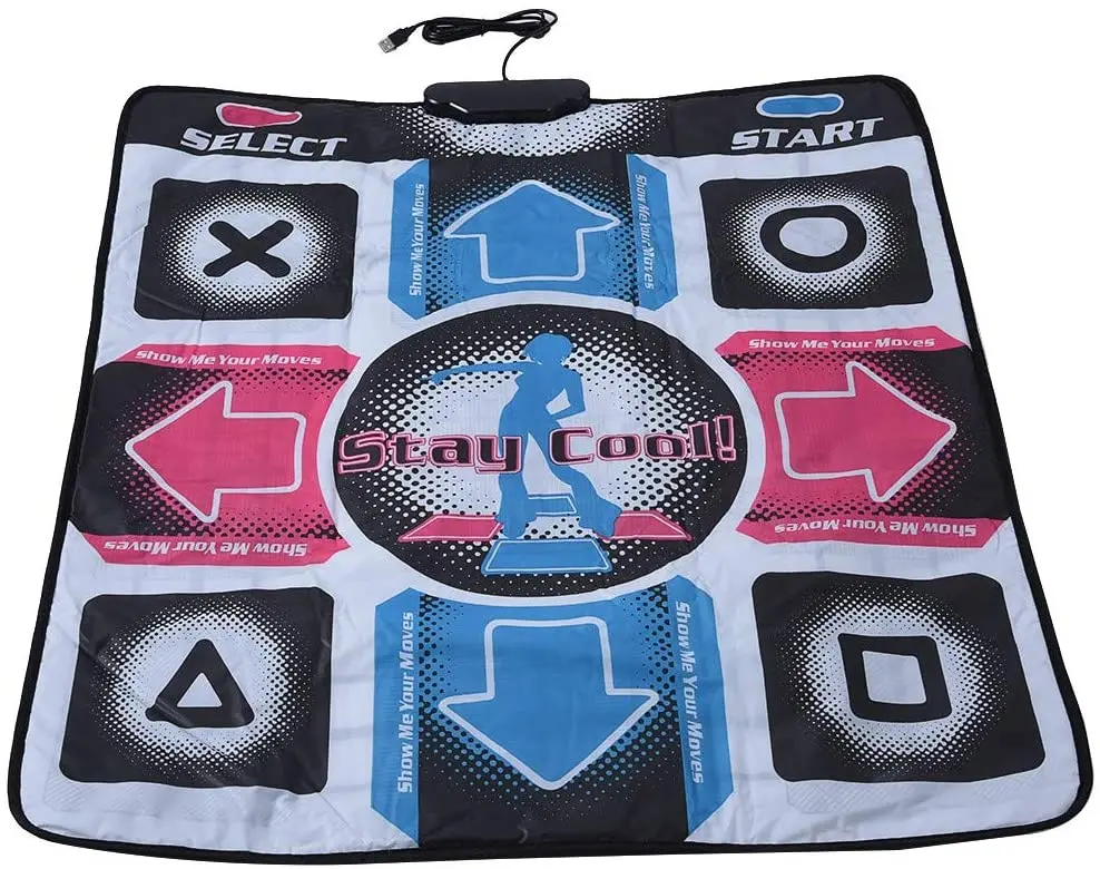 
Non-Slip Dancing Step Dance Mat Pad Blanket Compatible for PC Laptop Video Game Dance Floor Mat 