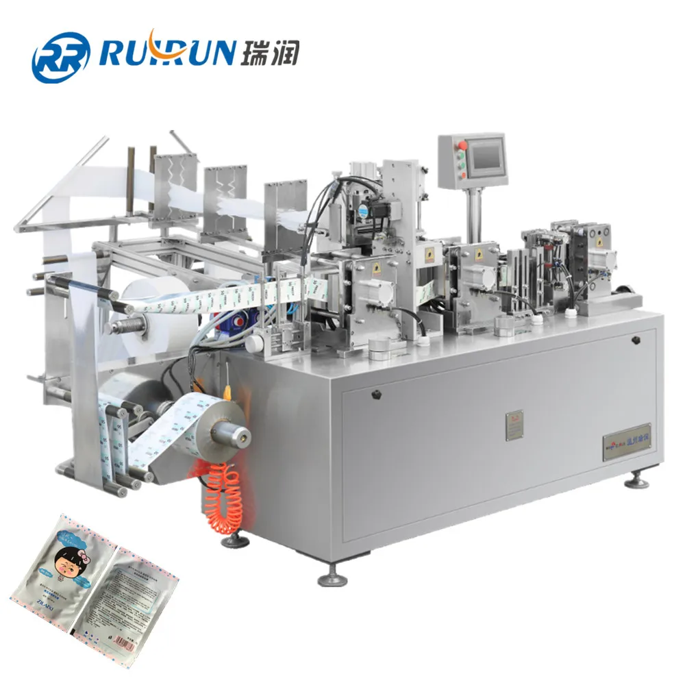 
Four-side Seal High Speed Single Sheet Wet Wipes wrapping machine with CE certificate 