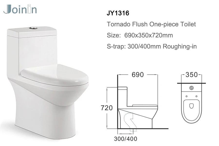 JOININ chaozhou bathroom ceramic toilet with high quality toilet tank fittings
