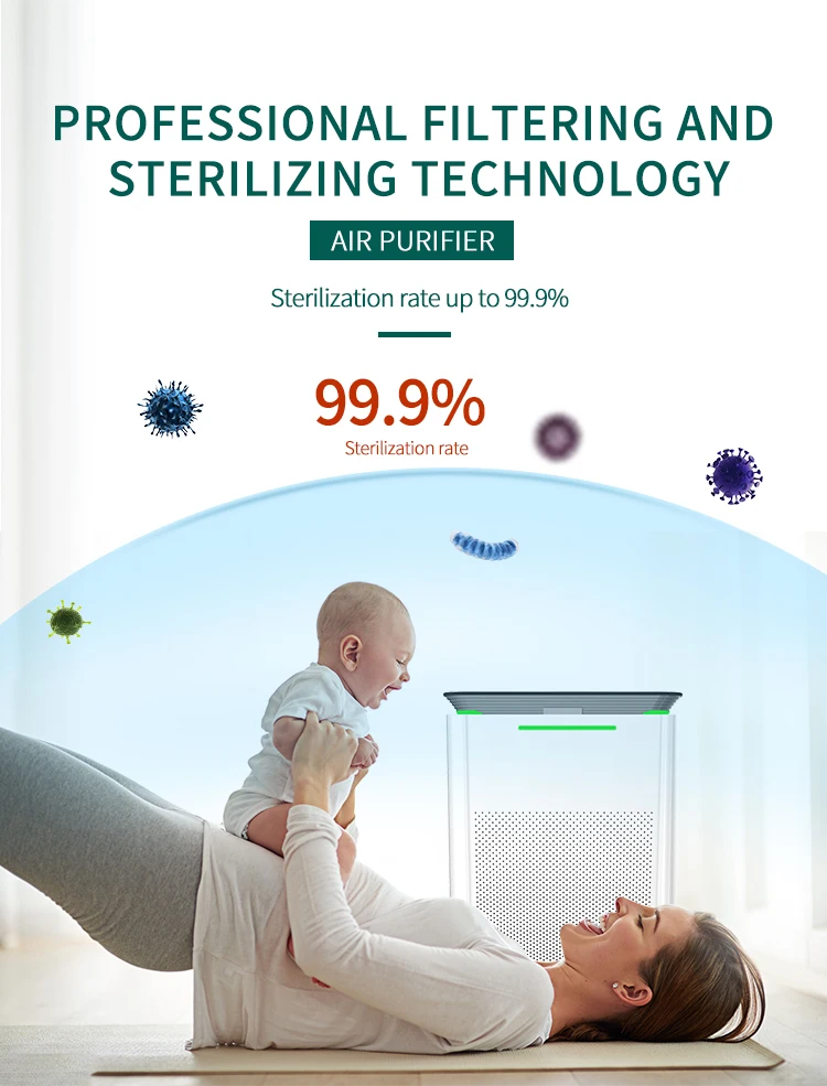 Hoko Smart Uv Optional Home Air Purifier With True Hepa Filter